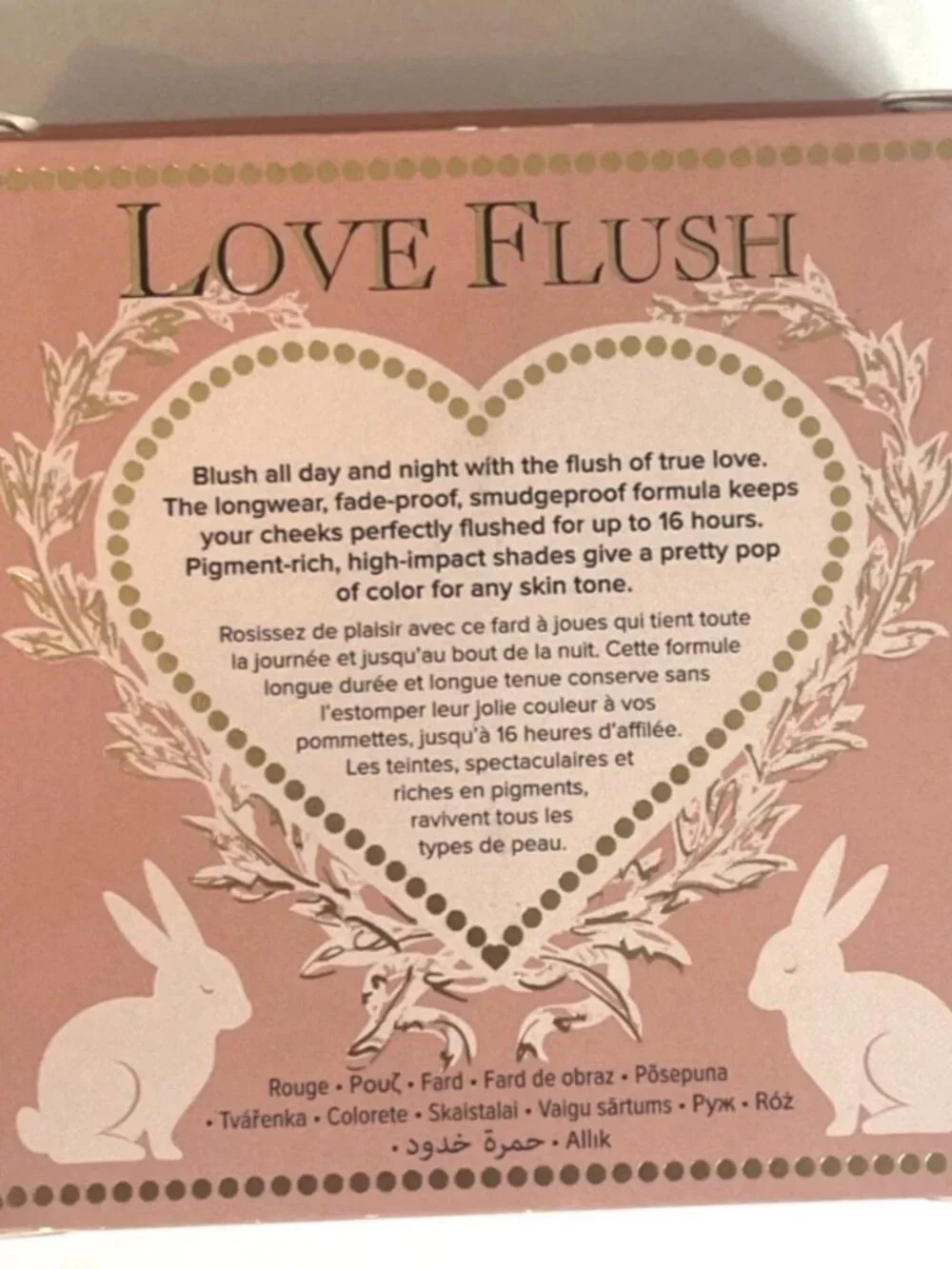 Too Faced Love Flush Blush Baby Love Brand New in Box Full Size